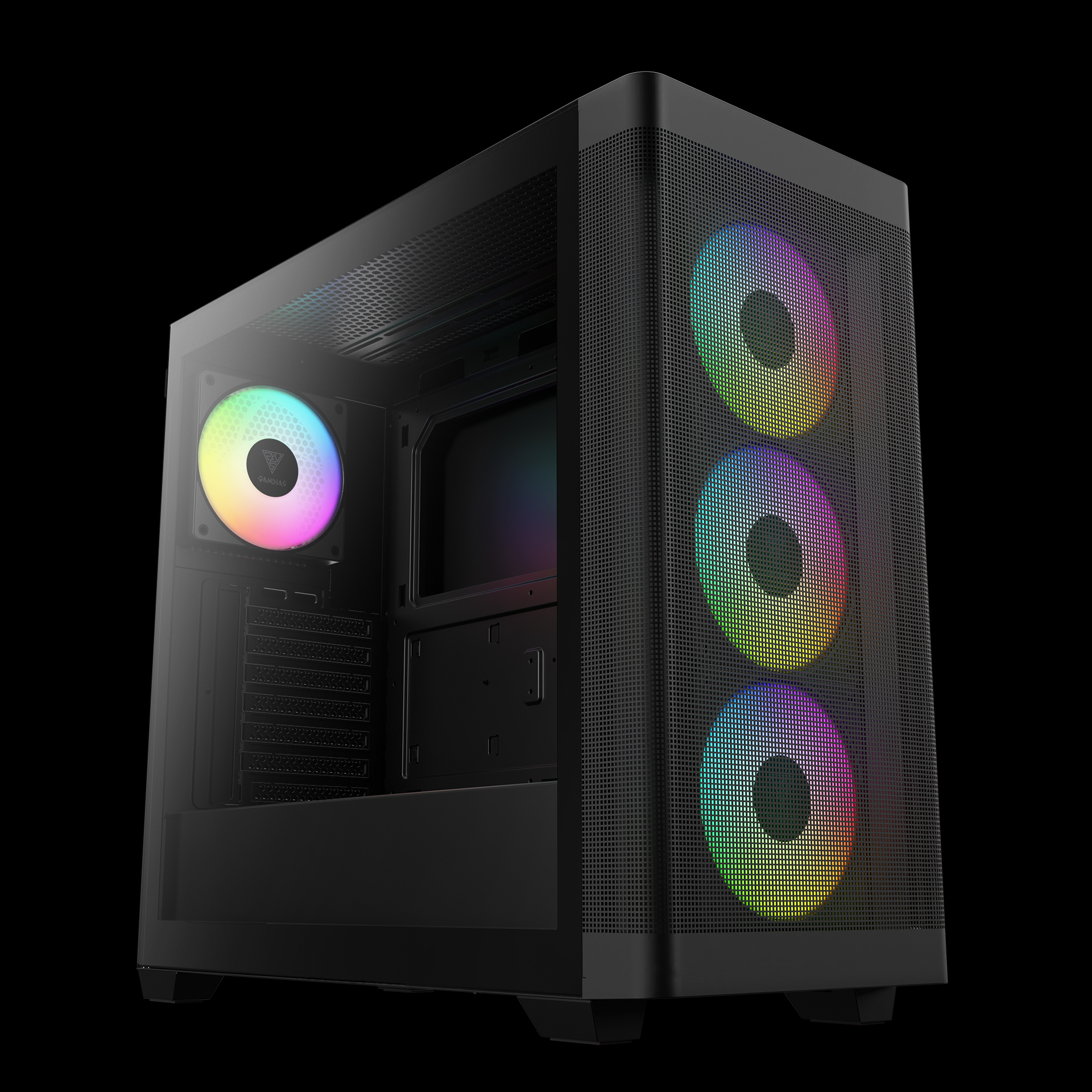 GAMDIAS ATHENA M3 ARGB Mid Tower Gaming Case - Black GAMDIAS ATHENA M3 ARGB Mid Tower Gaming Case - Black